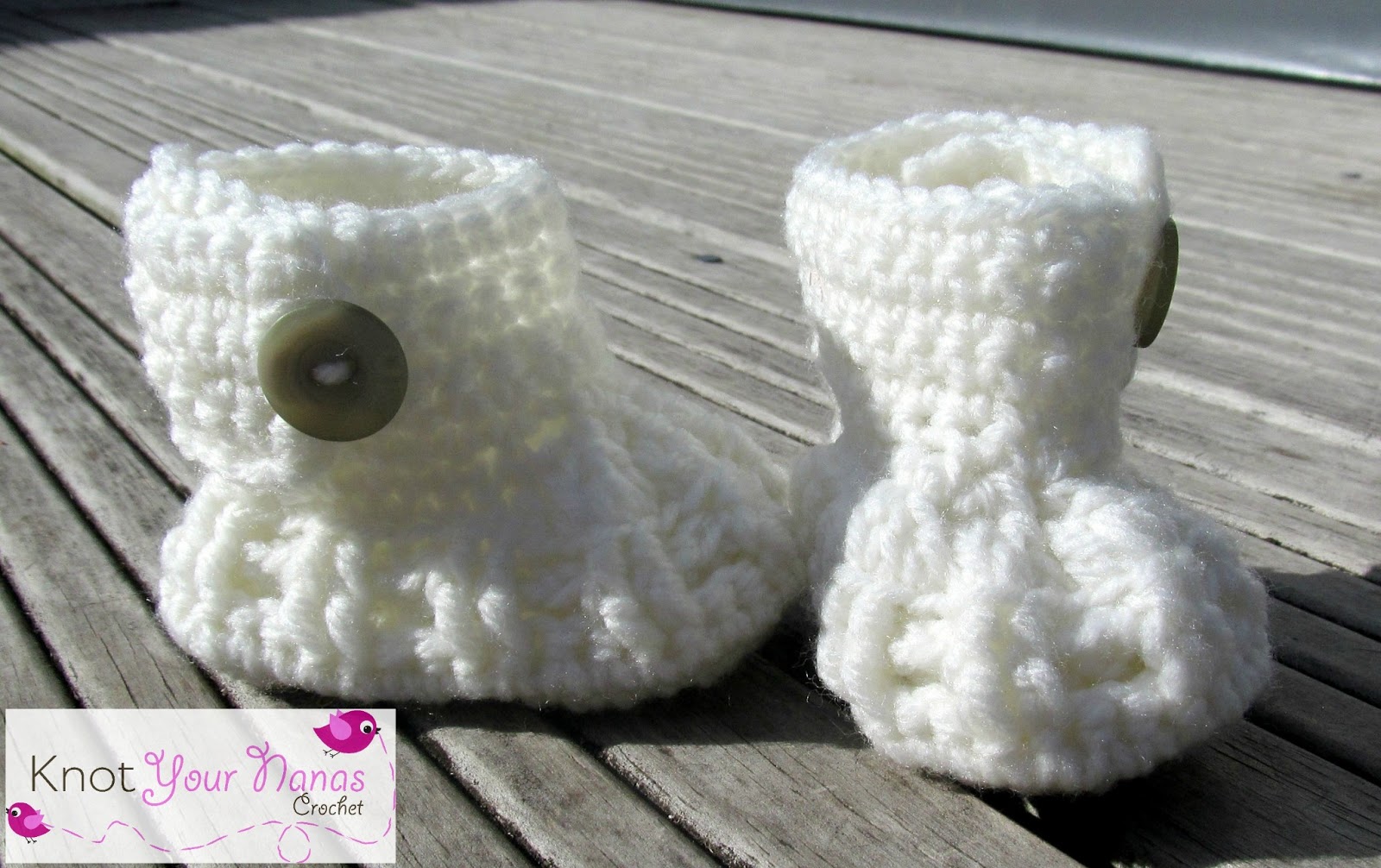 Knot Your Nana39;s Crochet: Crochet Newborn Booties