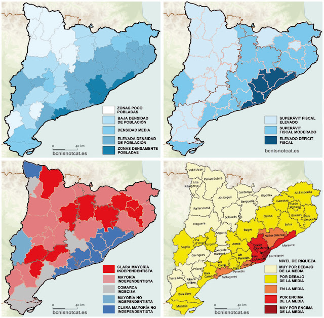 Tabarnia explicada en 4 mapas.