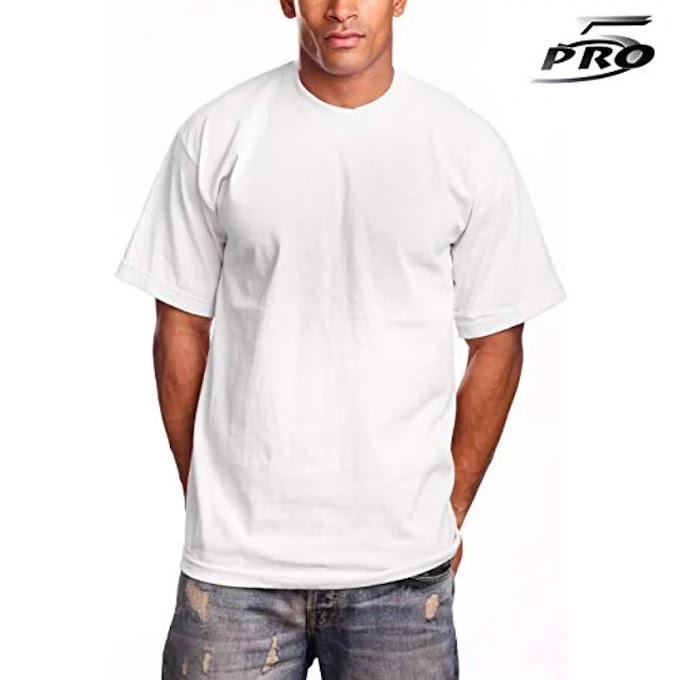 PRO 5 Men's Super Heavy Cotton T-Shirt White