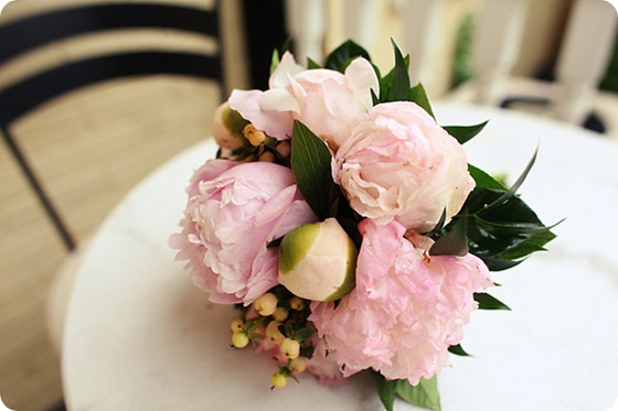 pink peony wedding bouquet