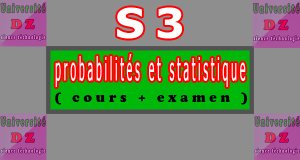 probabilités et statistique