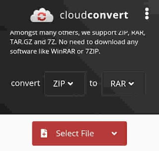 situs online untuk ubah zip ke rar
