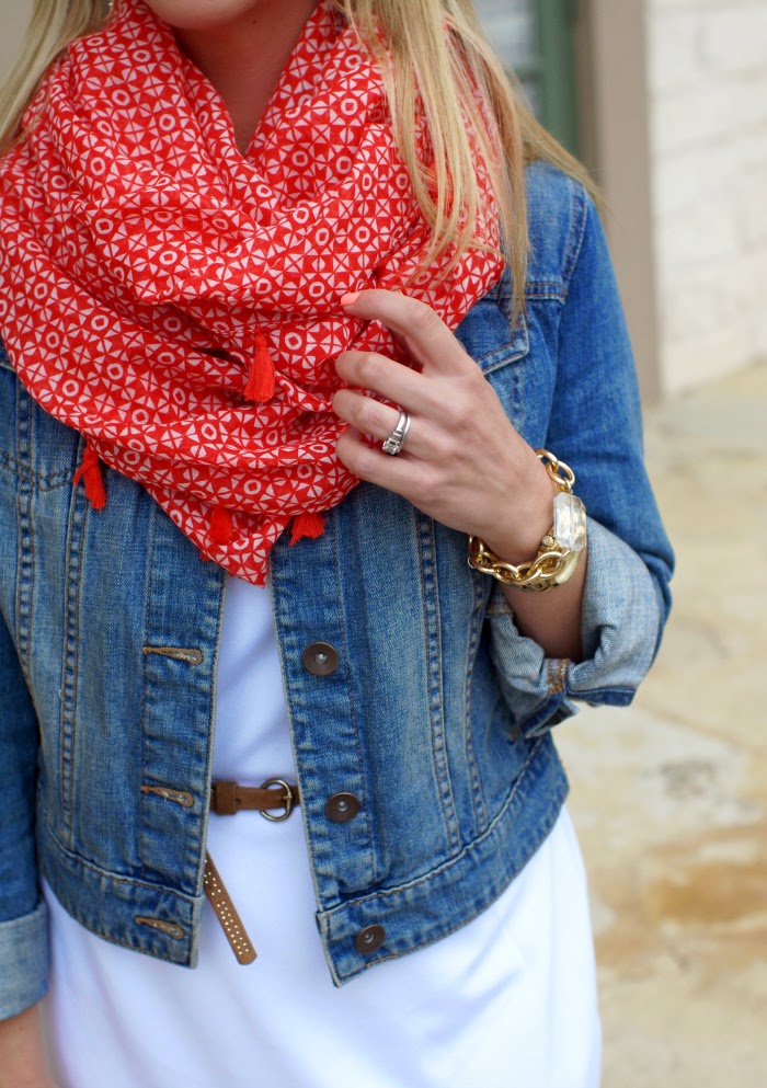 old navy tassel infinity scarf