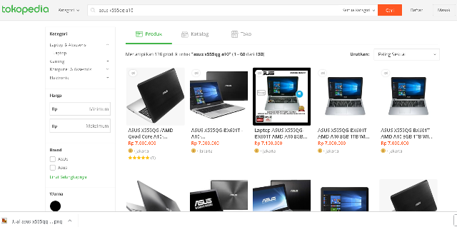 beli asus x555 di toko online