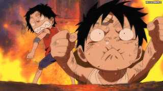 ワンピースアニメ 501話 幼少期 ルフィ かわいい Monkey D. Luffy | ONE PIECE Episode 501 ASL