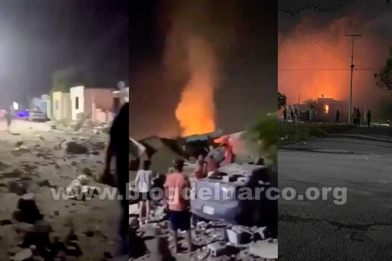 Explota casa de seguridad de Sicarios en Valle Hermoso, Tamaulipas, 6 personas fueron heridas, una mujer de 74 años murió