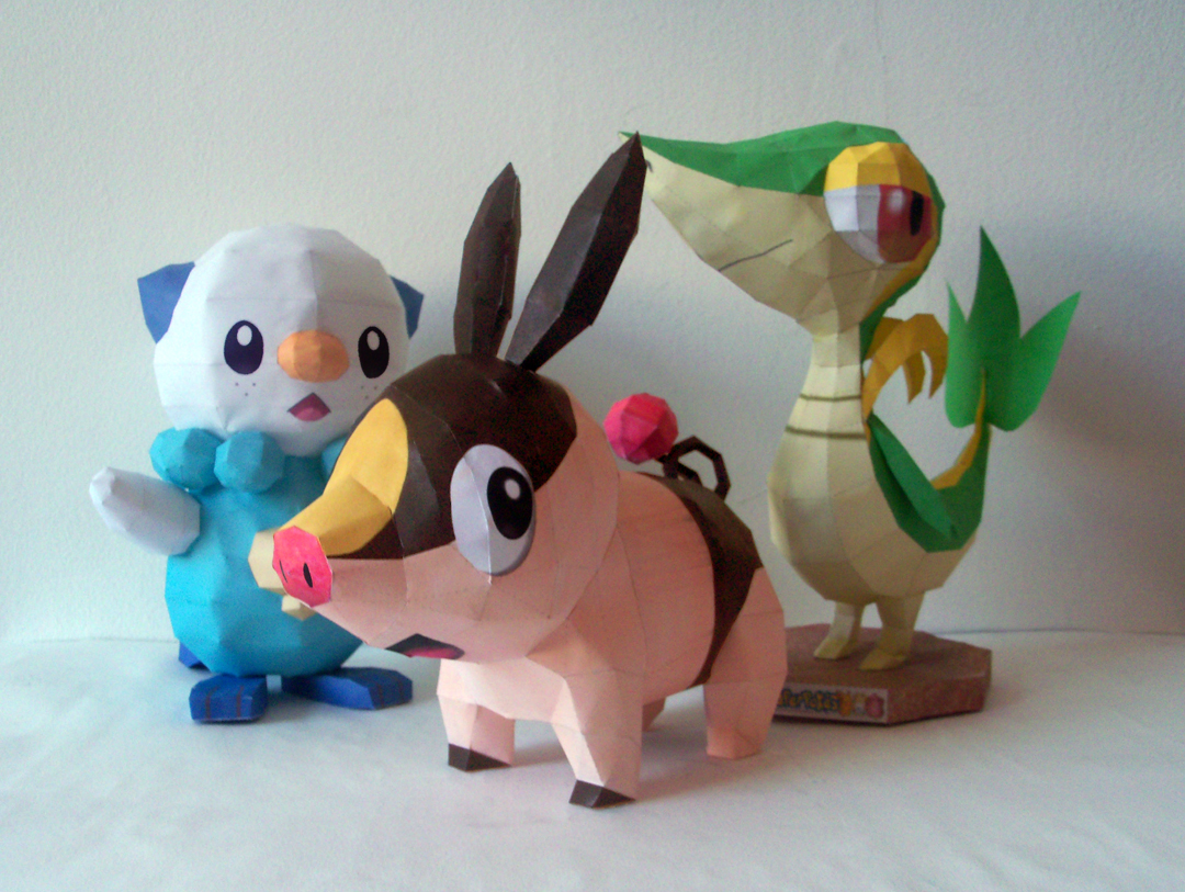 PaperPokés - Pokémon Papercrafts: OSHAWOTT (MIJUMARU)