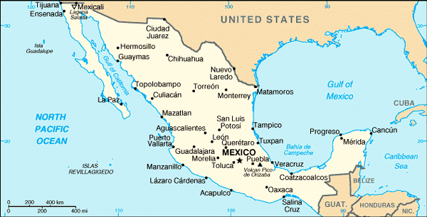 Map Of Mexico