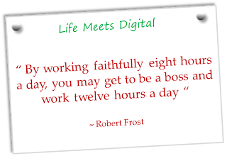 a quote on working hours by robert frost