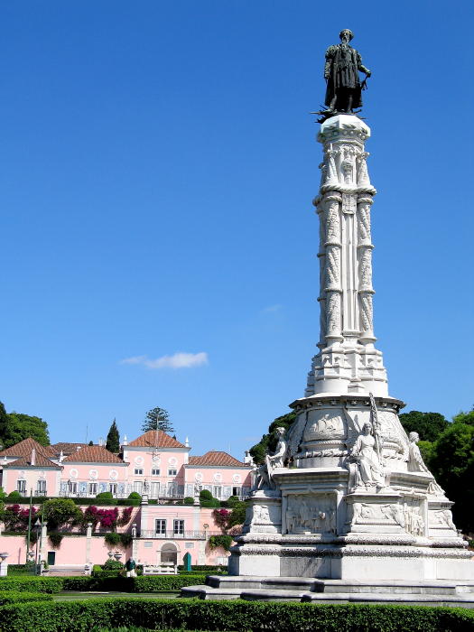 Albuquerque Monument on Afonso de Albuquerque Square in Lisbon