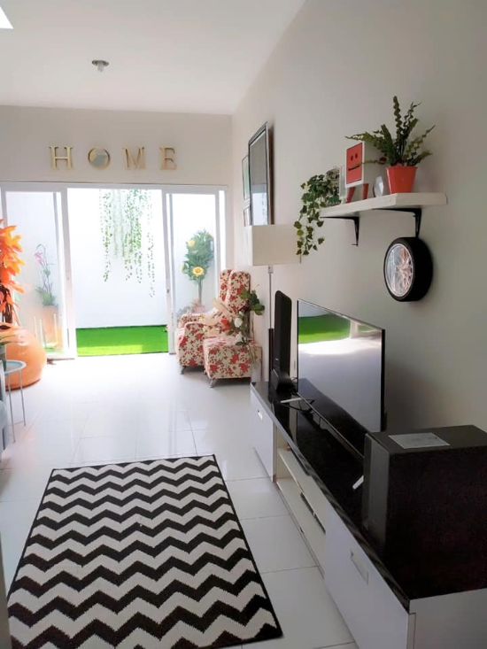 LINGKAR WARNA Ide desain interior  rumah  minimalis type 36  