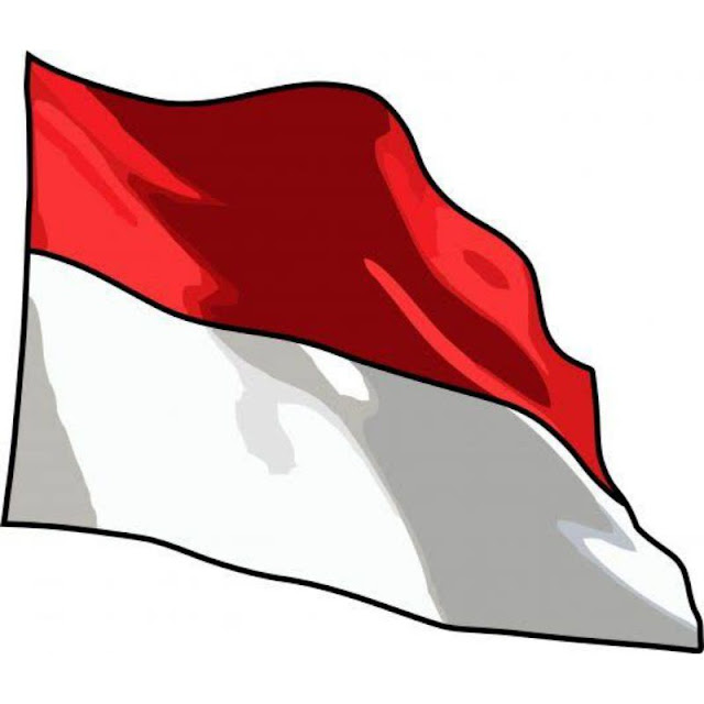 gambar bendera merah putih vector