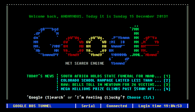 Google BBS Terminal