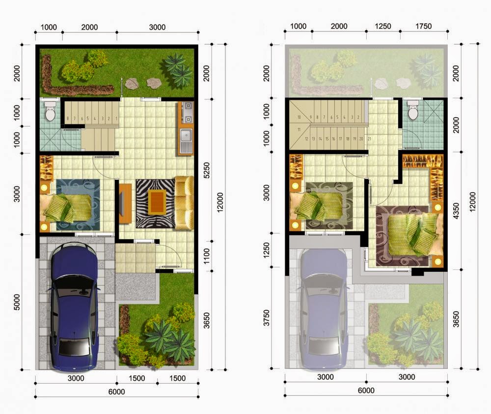  Desain  Rumah  Minimalis 2  Lantai  Luas  Tanah  72  M  Gambar 