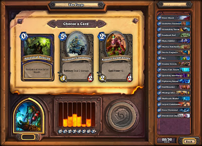 Hearthstone card game beta impressions drafting