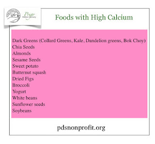 Food with high calcium