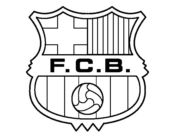 fc barcelone coloriage