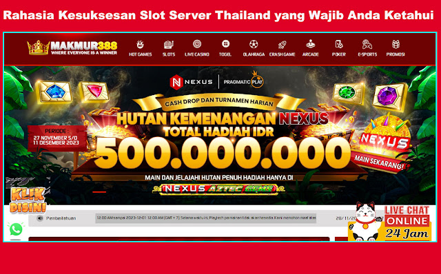 Rahasia Kesuksesan Slot Server Thailand yang Wajib Anda Ketahui