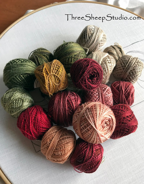 Red Perle Cotton, Please - Three Sheep Studio Blog