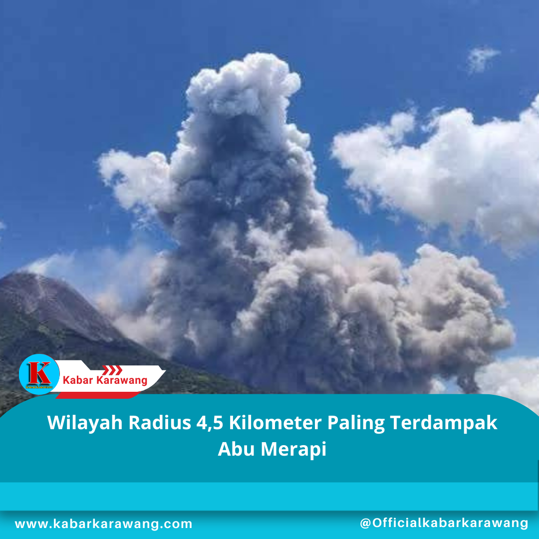 Wilayah Radius 4,5 Kilometer Paling Terdampak Abu Merapi