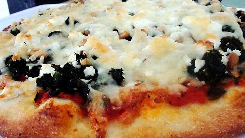 Spinach Pine Nut And Feta Pizza