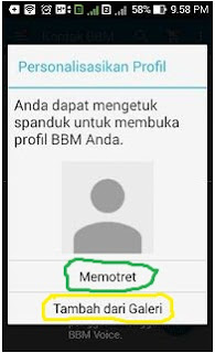 Buat akun BBM baru