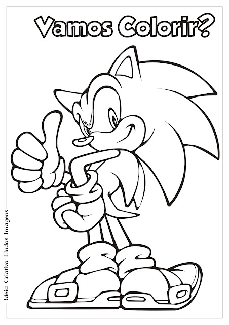 Desenho Super Sonic para colorir 