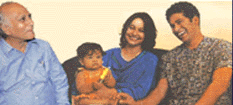 Sachin Tendulkar With his family