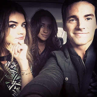 Lucy Hale, Shay Mitchell and Ian Harding