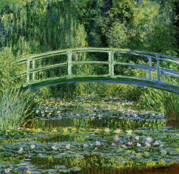 we looked closely at monet's little brushstrokes