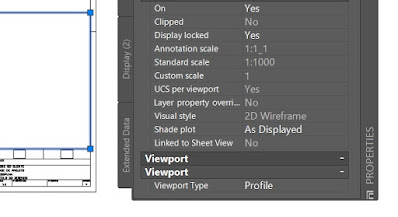 Viewport configurada para exibir o projeto em perfil