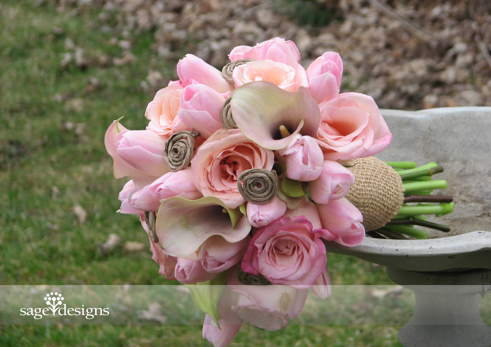 Rustic Pink Bridal Bouquet