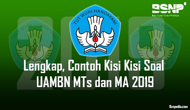 Lengkap,  Kisi Kisi Soal Uambn Mts Dan Ma 2019