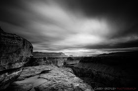 toroweap, grand canyon, landscape, black and white, long exposure