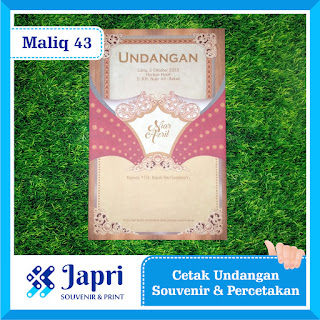 Cetak Undangan Pernikahan dan Khitanan Blangko Maliq 43