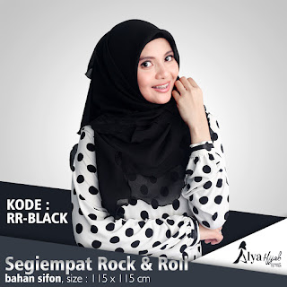 Hijab Segiempat Rock 'n Roll Produksi Alya Hijab by Naja