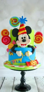 ideas de tartas o pasteles para fiesta cumpleaños Mickey Mouse 15