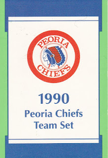 1990 Peoria Chiefs logo card