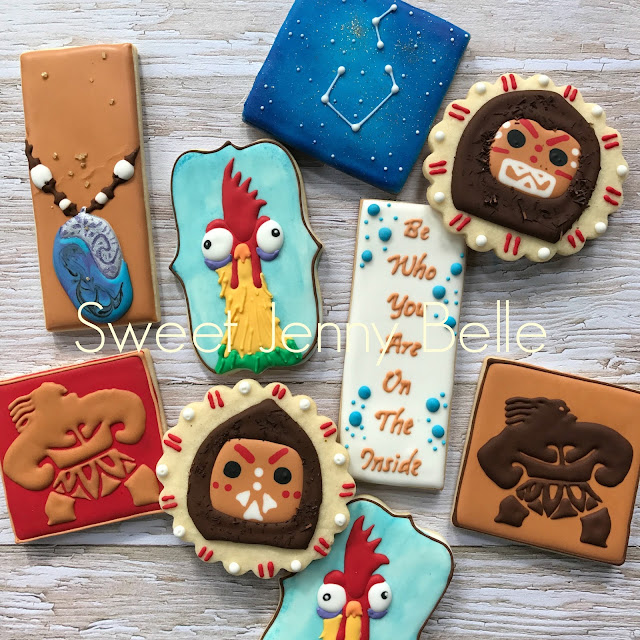 Moana Disney Decorated Sugar Cookies Sweet Jenny Belle