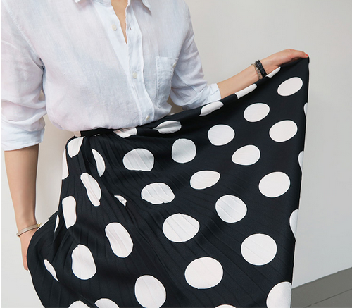  Big Polka Dot Maxi Skirt