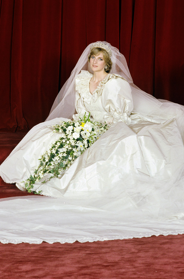 princess diana wedding dress train. princess diana wedding dress