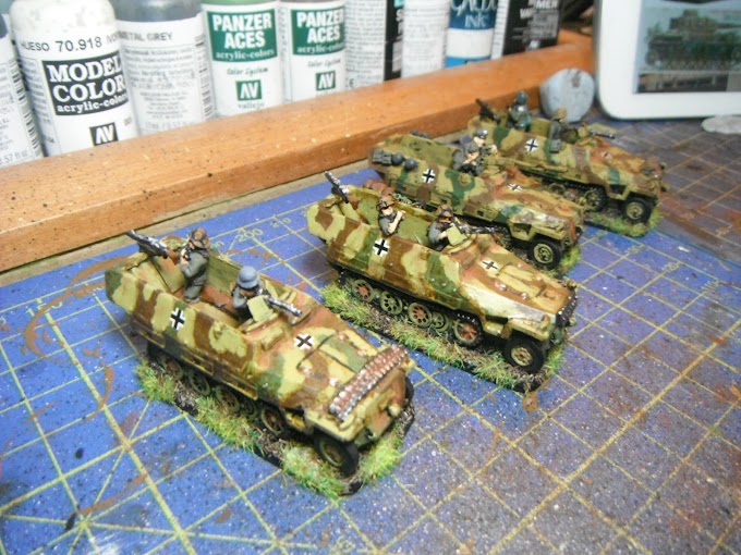 Half tracks and more Panzers!