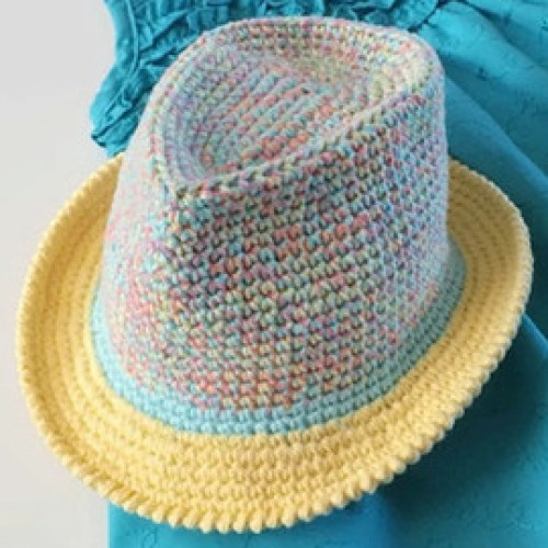 Crochet Fedora Hat - Tutorial