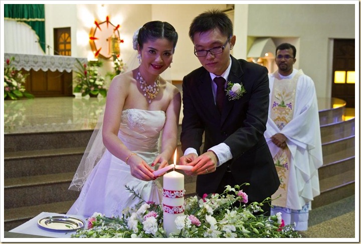 Lighting the candle