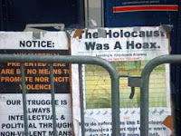 holocaust was a hoax placard