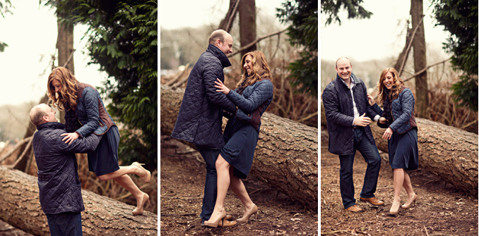 cute forest engagement session by STUDIO 1208