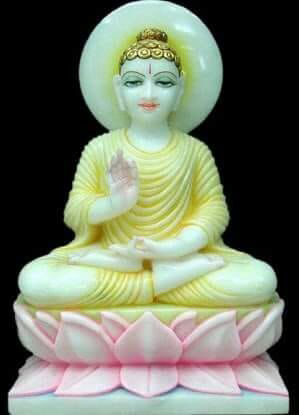 Buddha Marble Statues Pure White Marble (Makrana Marble)