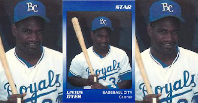 Linton Dyer 1990 Baseball City card
