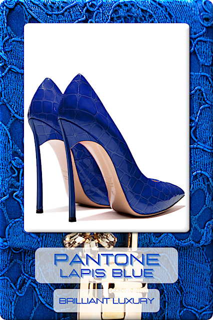 ♦Pantone Fashion Color Lapis Blue #pantone #fashioncolor #blue #shoes #bags #brilliantluxury