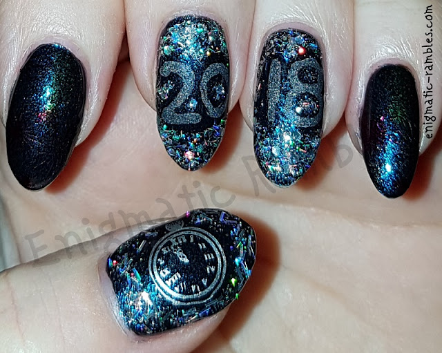 new years nails, party nails how to - SoNailicious